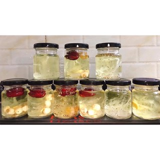 Combo 6 Hũ thuỷ tinh 75ml dùng đựng nước yến, dầu dừa....