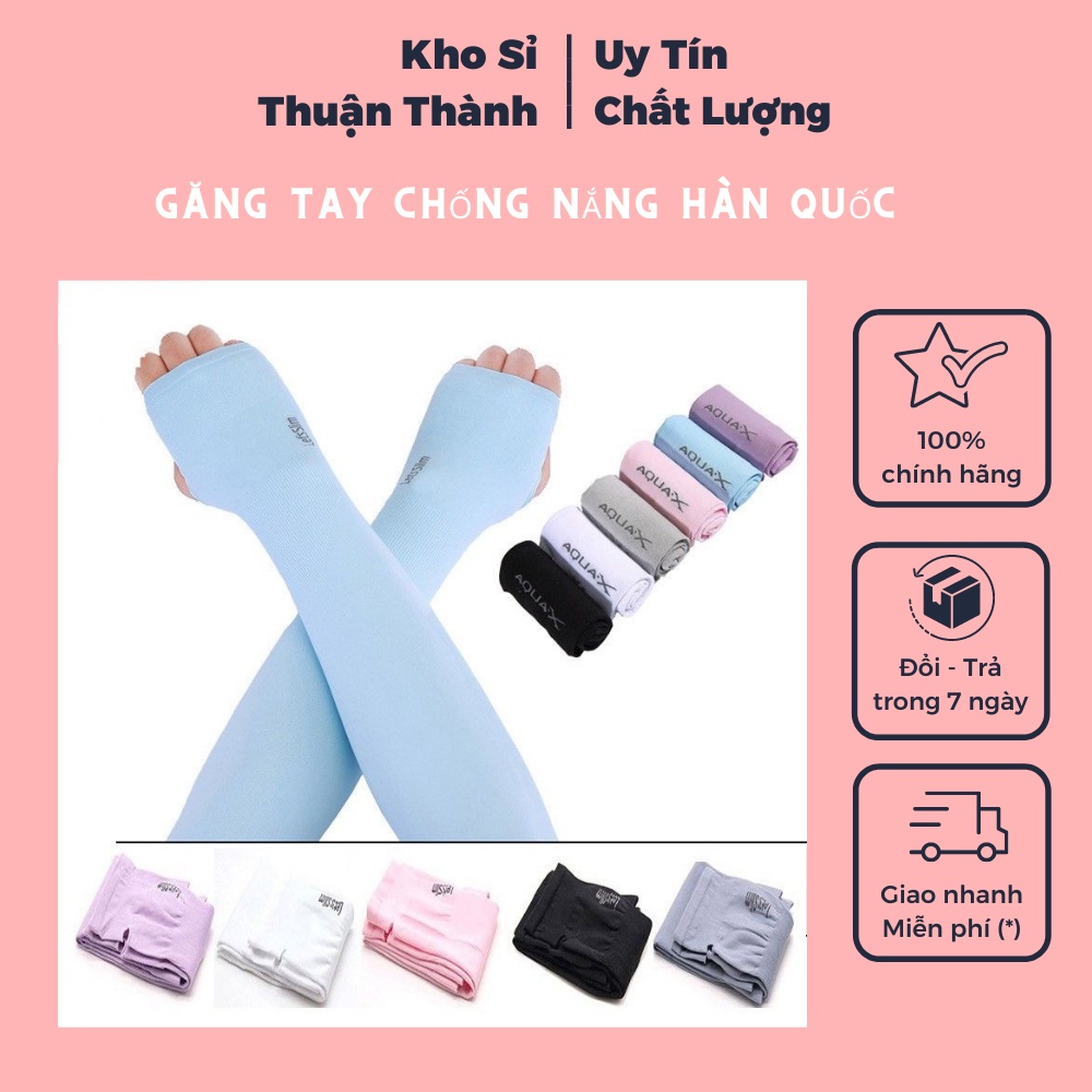 Găng tay chống nắng Hàn Quốc xỏ ngón Let's Slim đủ màu dày dặn ngăn tia UV (khosithuanhthanh)