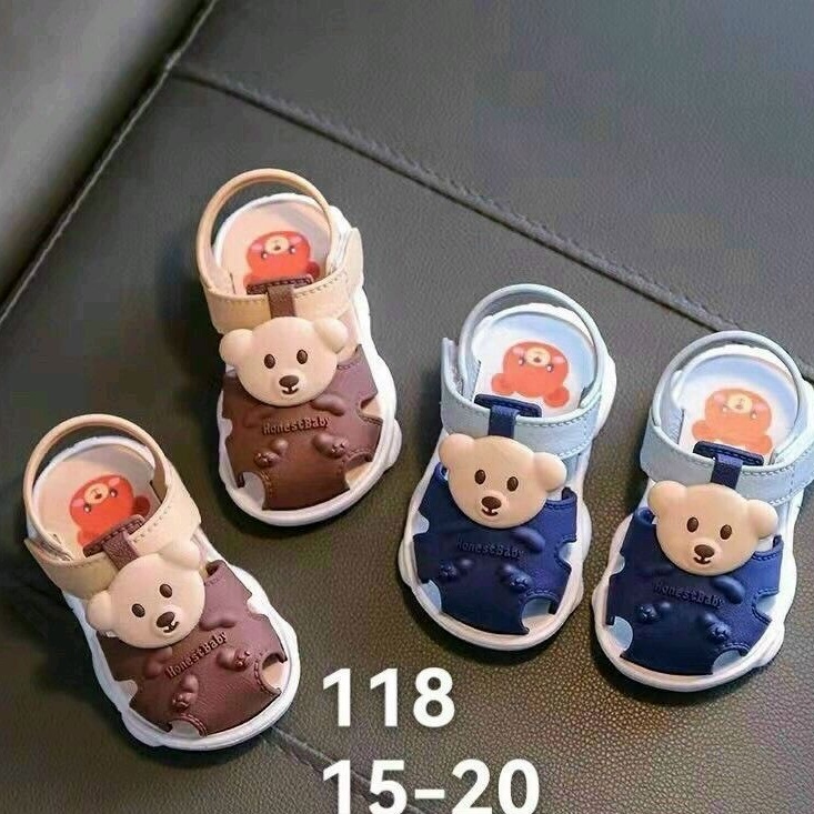 Dép sandal cao su mềm dẻo cho bé trai, bé gái tập đi.