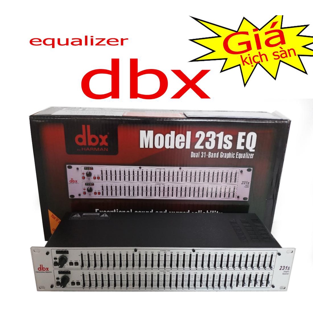 lọc xì equalizer cao cấp DBX 231S - TẶNG 2 dâyCANON