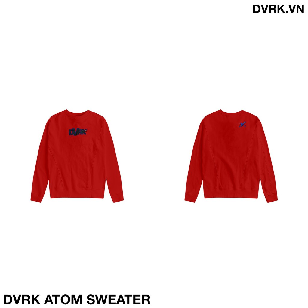 DVRK Áo nỉ dài tay cổ tròn ATOM DVRK21SS