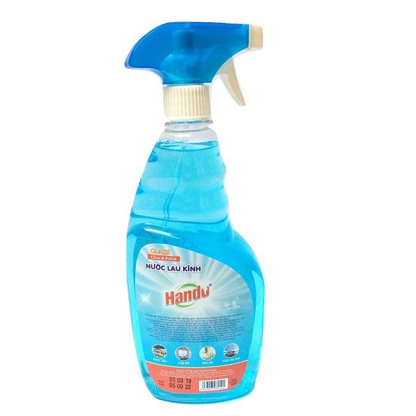 Nước lau kính siêu sạch an toàn Hando 600ml Hương Hoa
