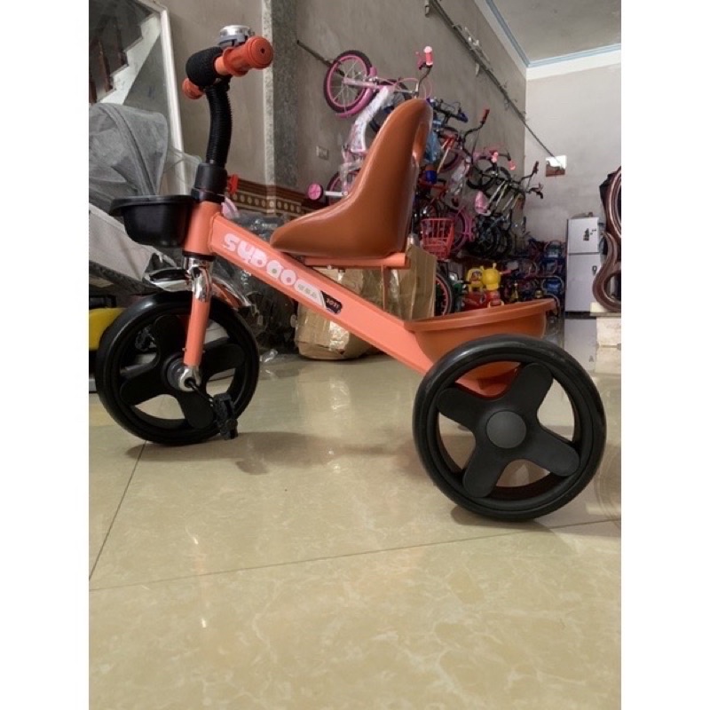 Xe đạp 3 bánh. Xe kut kit sắt đẹp sơn tĩnh điện có giỏ để đồ trước sau khung chắc chắn nhựa đảm bảo chất lượng cao