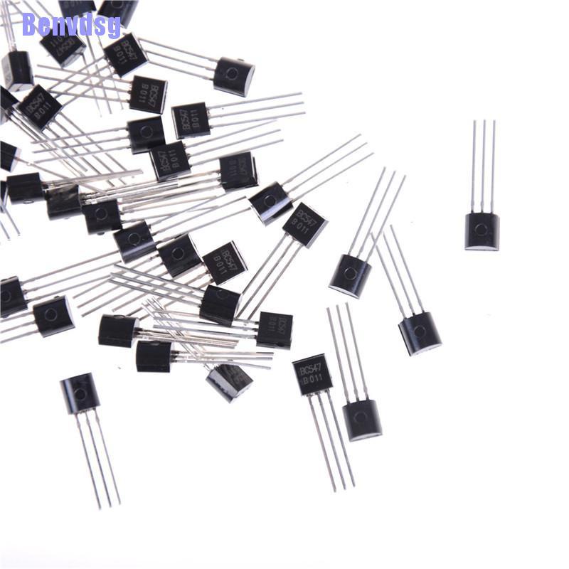 Bộ 50 Linh Kiện Bán Dẫn Màu Đen Bc547 Bc547B 0.1a /