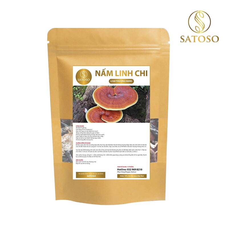 Nấm linh chi rừng khô thượng hạng satoso 1kg SA96