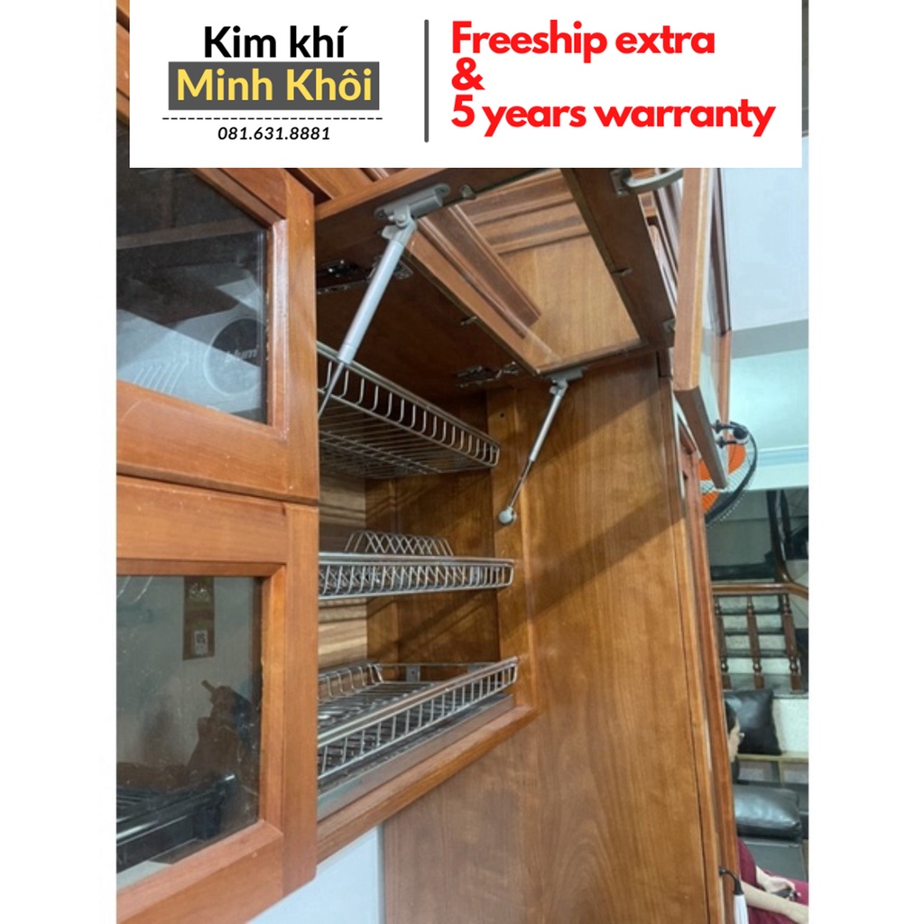 Giá úp bát đĩa lắp tủ bếp inox không gỉ bán lẻ 1 tầng hàng dầy nặng cân có pát bắt và kèm vít