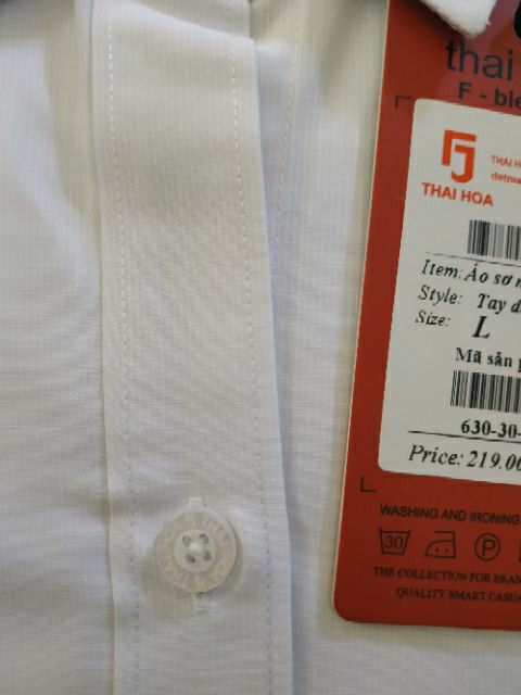 Áo Sơ Mi Thái Hòa màu trắng tinh khôi chất vải cực tốt | BigBuy360 - bigbuy360.vn