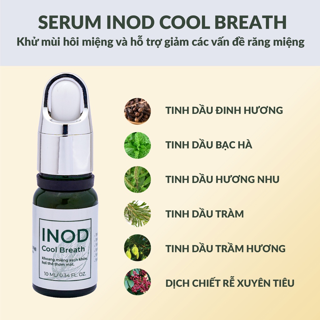 Serum khử mùi hôi miệng Inod Cool Breath Huyền Phi 10ml