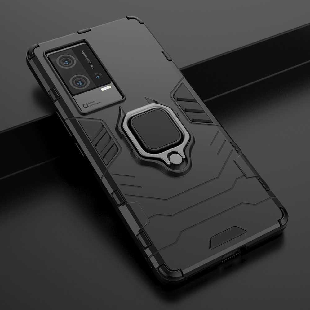 Vivo IQOO 8 Pro Vỏ chống sốc IQOO8 Giá đỡ nhẫn đeo tay PC cứng Vỏ điện thoại Vỏ giáp