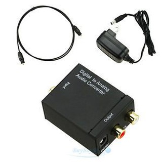 Bộ chuyển âm thanh KIWI TV 4K Quang optical sang Audio AV ra amply + Cáp optical