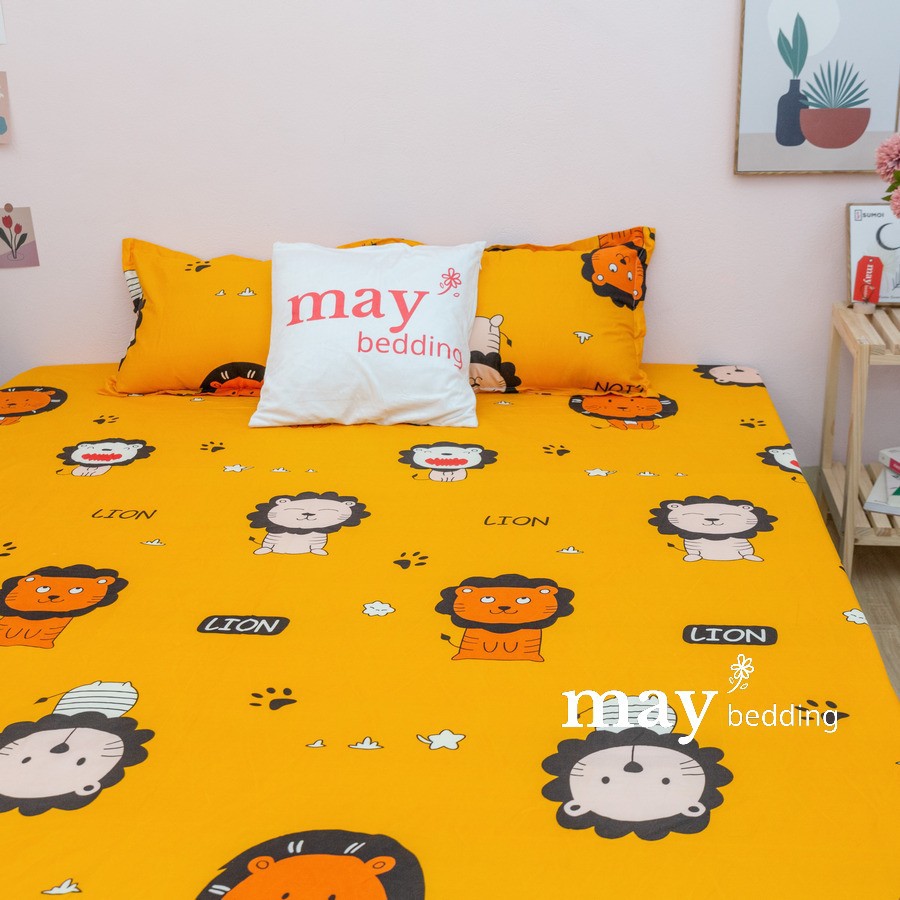 Ga giường họa tiết May Bedding m6x2m hoặc m8x2m poly cotton kèm 2 vỏ gối nằm | BigBuy360 - bigbuy360.vn