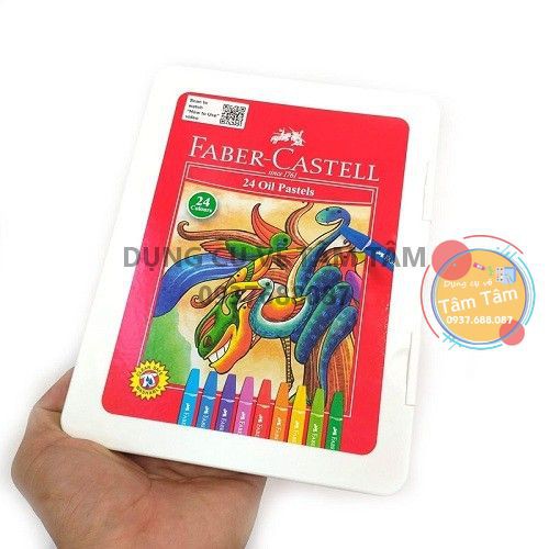 [ TÂM TÂM ]-Sáp dầu Faber Castell, Oil pastel Faber Castell bộ 24/48/60 màu