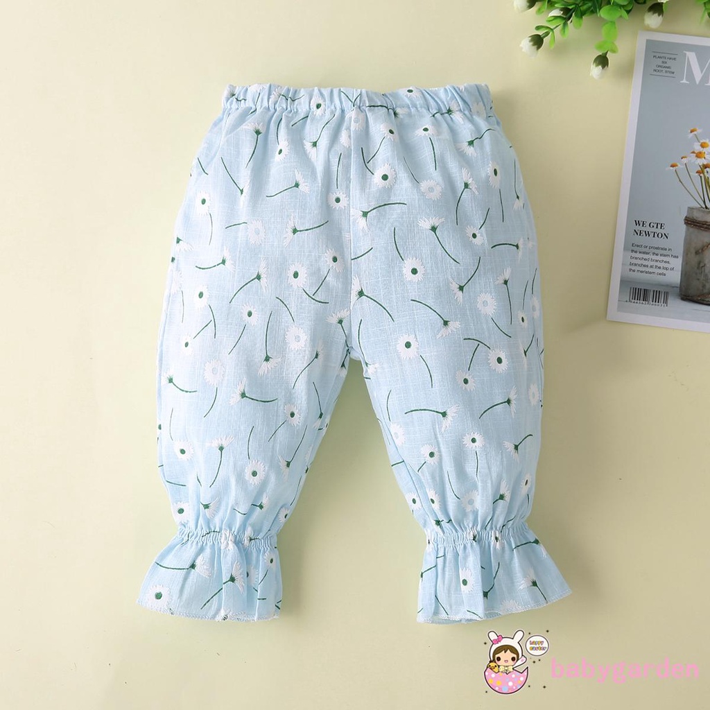 Quần Dài In Hình Hoa Bồ Công Anh Cho Bé Gái