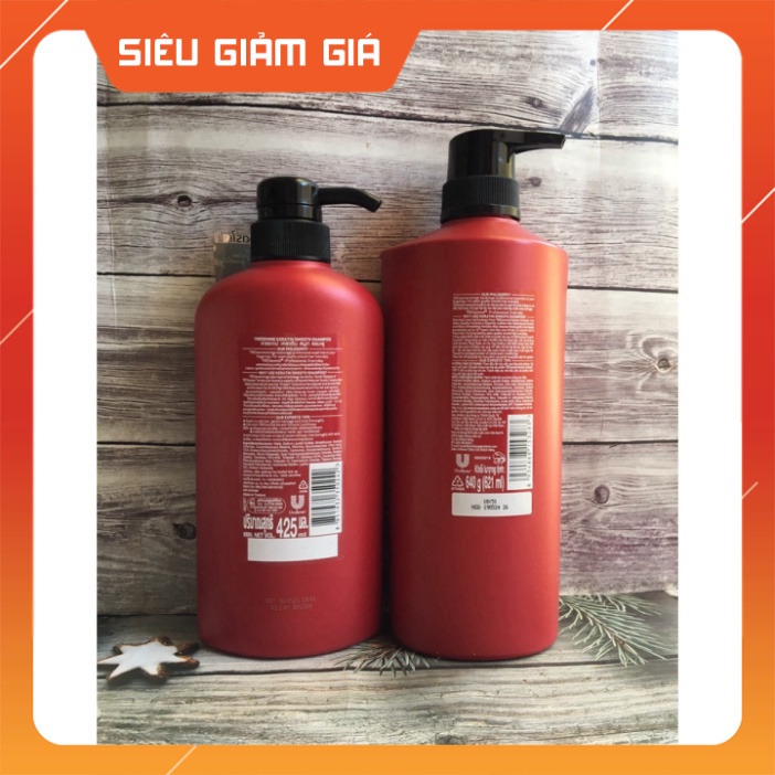 💥XẢ KHO💥 Dầu gội đầu TRESEMME Keratin Smooth màu đỏ-Thái Lan 450ML 5 TRONG 1 SUÔN MƯỢT VÀO NẾP