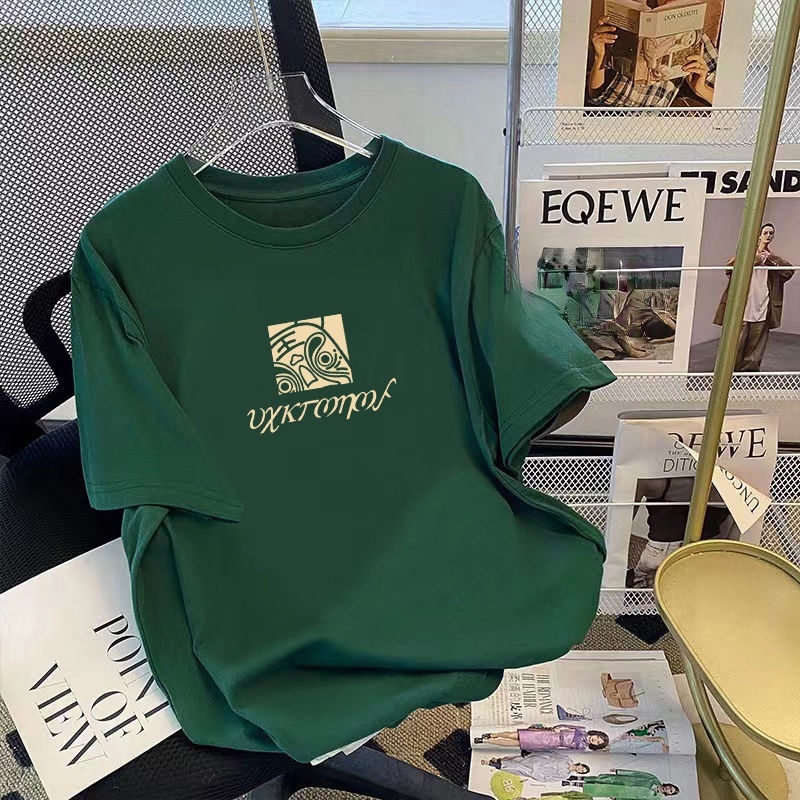 Áo Thun Tay Ngắn In Chữ Cỡ Lớn Thời Trang Mùa Hè Dễ Thương Cho Nữ