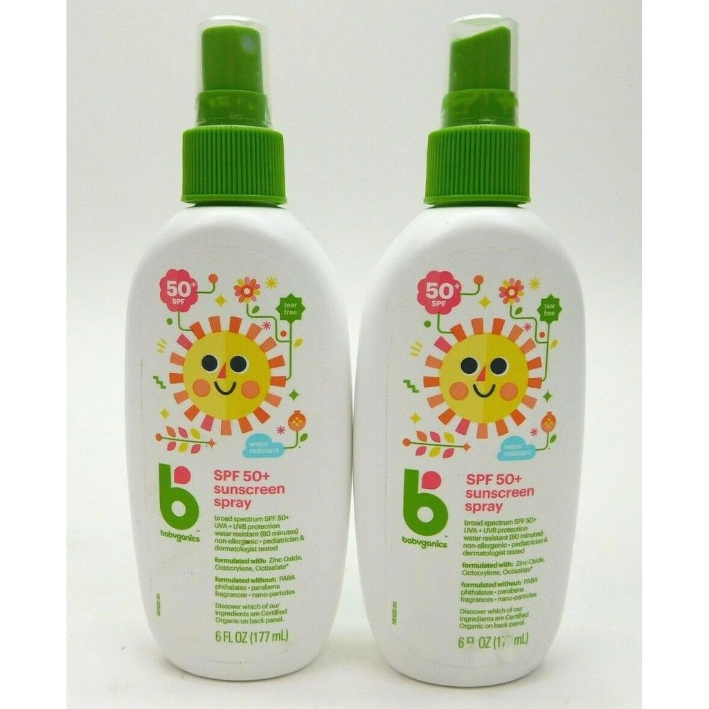 [DATE 2022] Xịt chống nắng cho bé Babyganics Mineral-Based Baby Sunscreen SPF 50