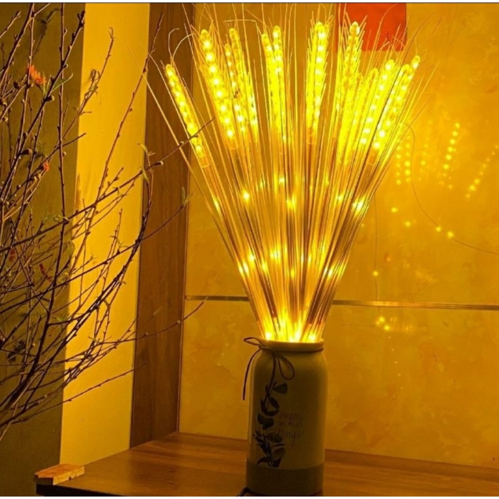 [Tặng phích cắm] Led Bông Lúa, Trang Trí Tết, Tài, Bàn Thờ Gia Tiên - Đại Diện Cho Sự Âm Lo,Đủ Đầy,Sung Túc Cả Năm 2022