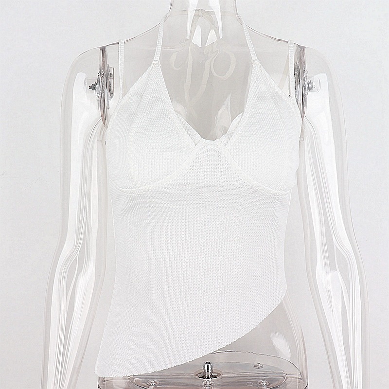 Áo Tank Top Hở Lưng Màu Trơn Phong Cách Đường Phố Cá Tính Cho Nữ