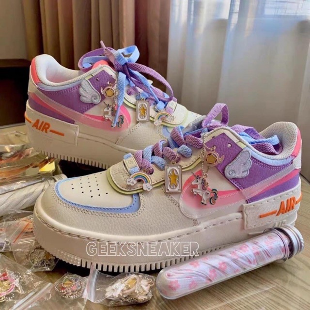 𝐓ế𝐭 [GeekSneaker] Phụ Kiện Set Uniorn | Air Force 1 Shadow Beige