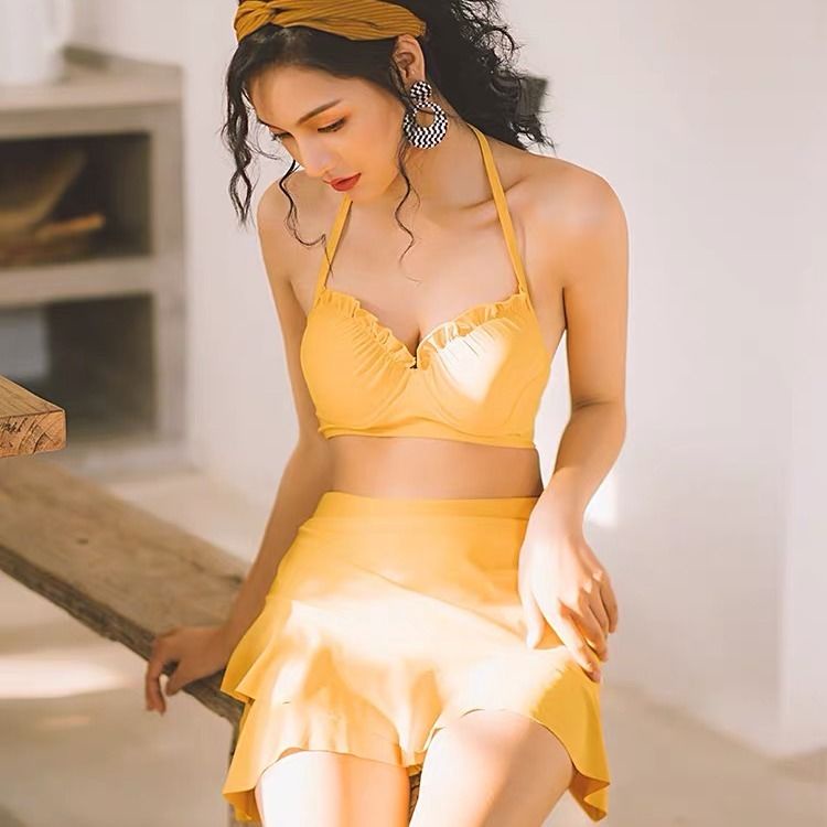 Bộ Đồ Bơi Ba Mảnh Che Bụng Phong Cách Hàn Quốc Thời Trang Mùa Xuân Quyến Rũ Cho Nữ 2021 | BigBuy360 - bigbuy360.vn