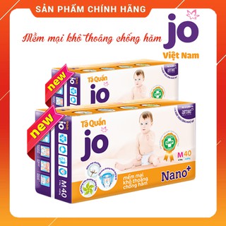 Bỉm JO  Quần size S44, M40, chiến binh nano bạc mạnh mẽ diệt sạch vi khuẩn, bảo vệ bé yêu khỏi hăm tã.