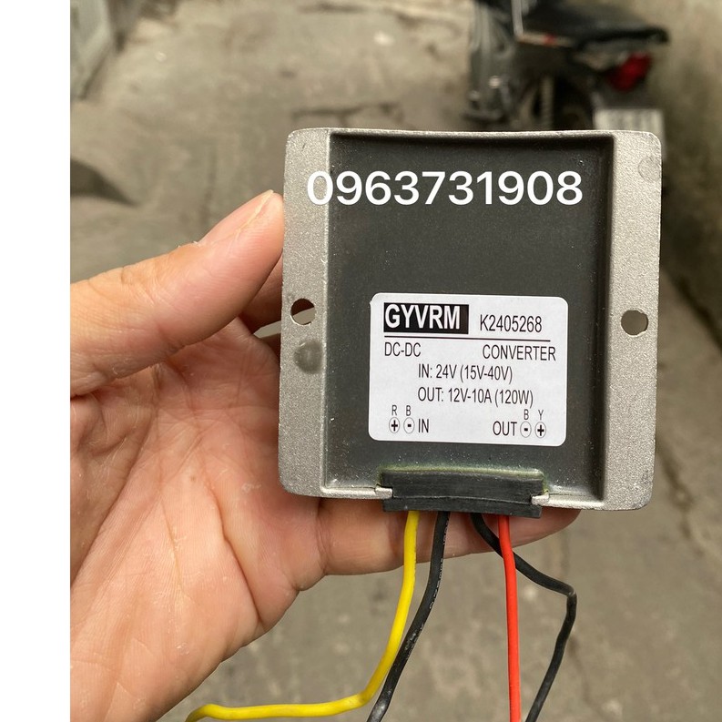 Bộ hạ áp 24V DC xuống 12V 10A DC chống nước