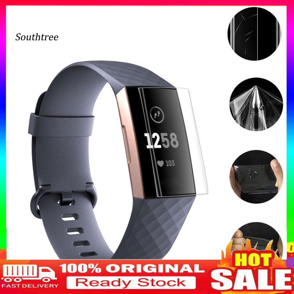 (Hàng Có Sẵn) Miếng Dán Màn Hình Chống Cháy Nổ Cho Fitbit Charge 3