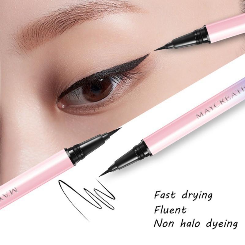 HOT Maycreate Quick-Drying Eyeliner Pen Long-Lasting Waterproof Black Liquid Eyeliner Pencil