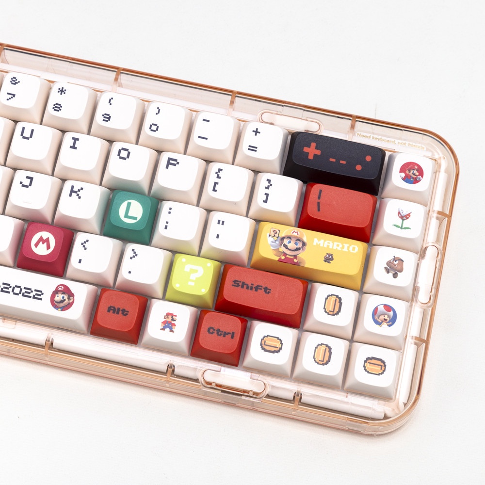 144 Phím Mario Keycaps XDA Proifile Anime PBT Dye Sub Bàn phím cơ học Keycap