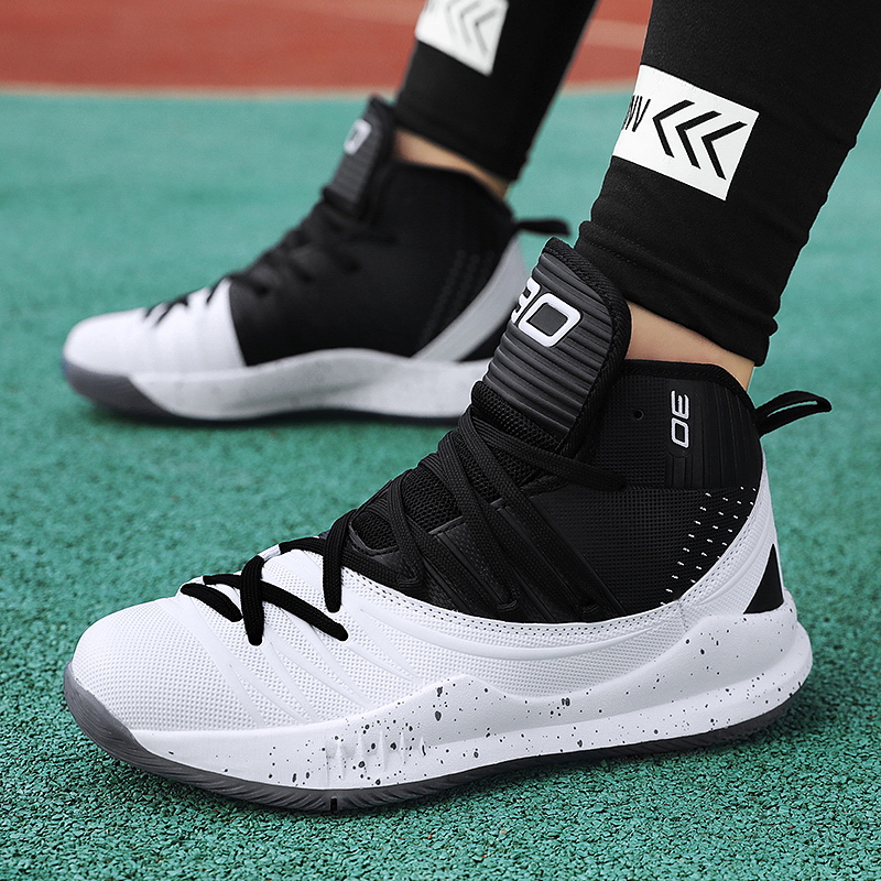 High Top Basketball Shoes For Men Comfortable Outdoors Sports Shoes