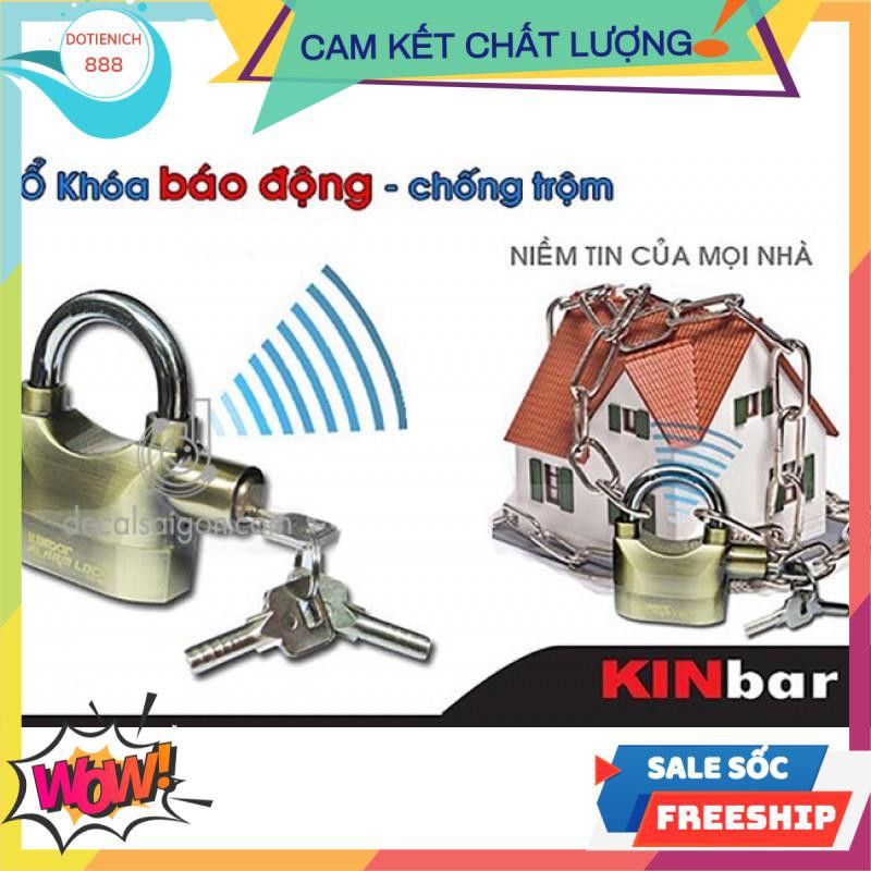 KHÓA CHỐNG TRỘM THÔNG MINH KINBAR CHÍNH HÃNG HÚ BÁO ĐỘNG 110db - KHÓA THẮNG ĐĨA XE MÁY, NHÀ CỬA