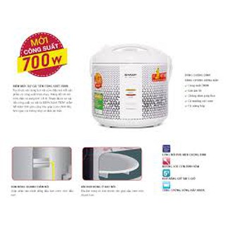Nồi Cơm Điện Nắp Gài Sharp KS-181TJV - 1.8 L