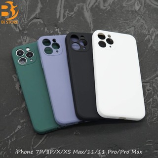 Ốp lưng silicone viền vuông cho iPhone