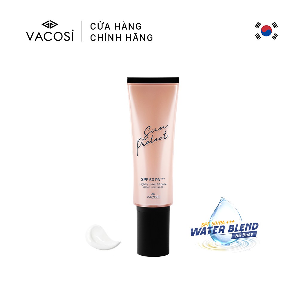 Kem Chống Nắng và Lót Trang Điểm Vacosi BB BASE SUN PROTECT SPF50/PA+++