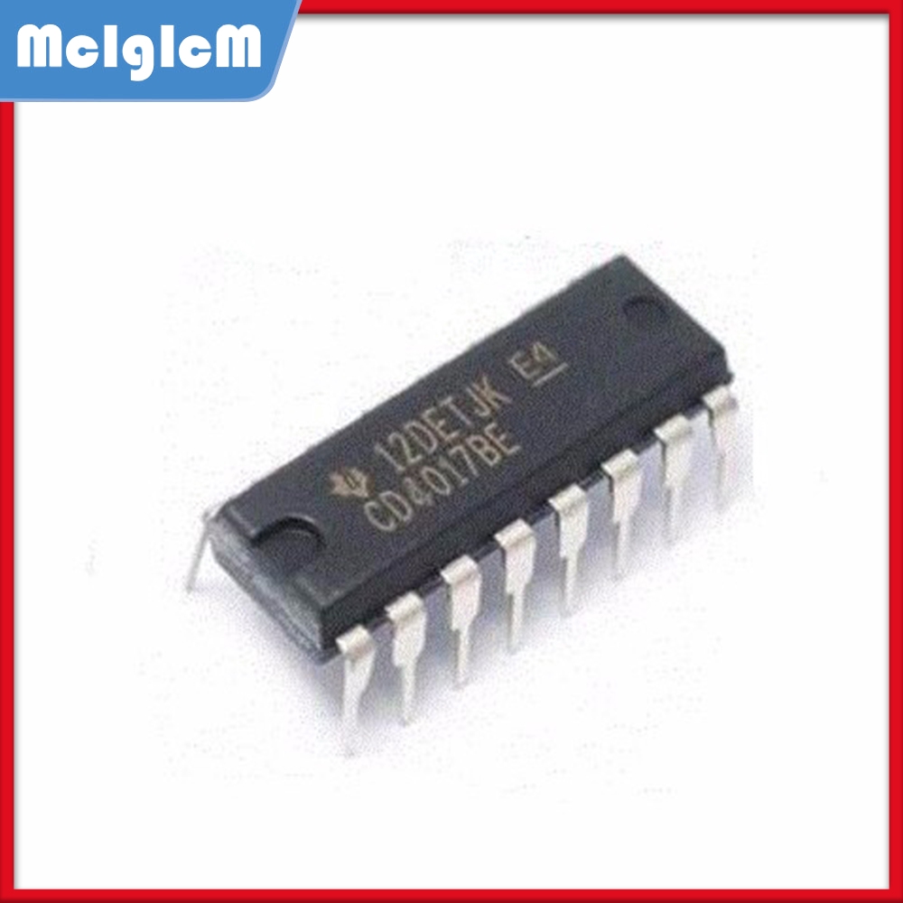 Set 10 vi mạch tích hợp CD4017BE CD4017 DIP16 IC chip chuyên dụng
