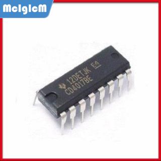 Set 10 vi mạch tích hợp CD4017BE CD4017 DIP16 IC chip chuyên dụng