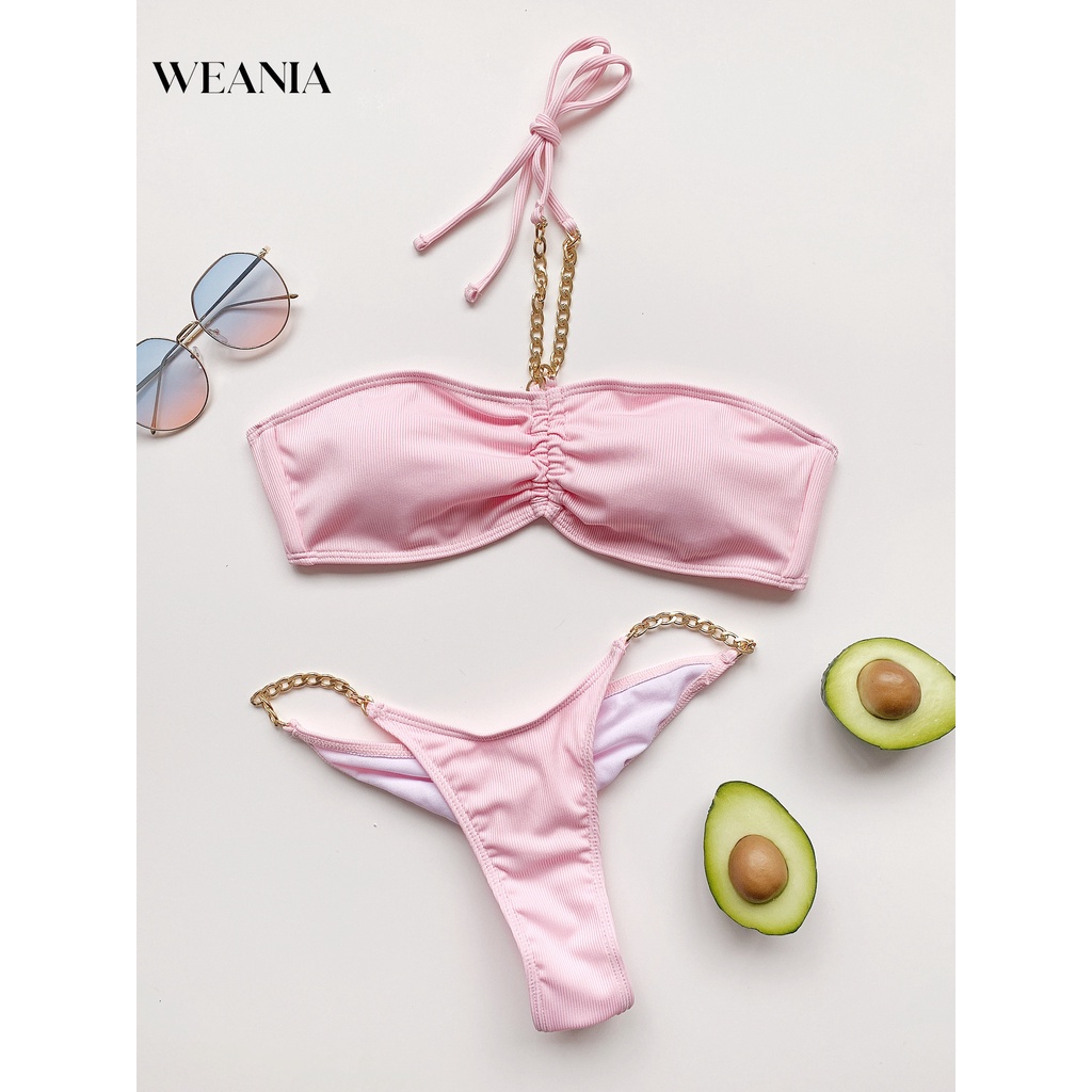 Bộ Bikini 2 MảNh MàU Trơn QuyếN Rũ Cho Nữ