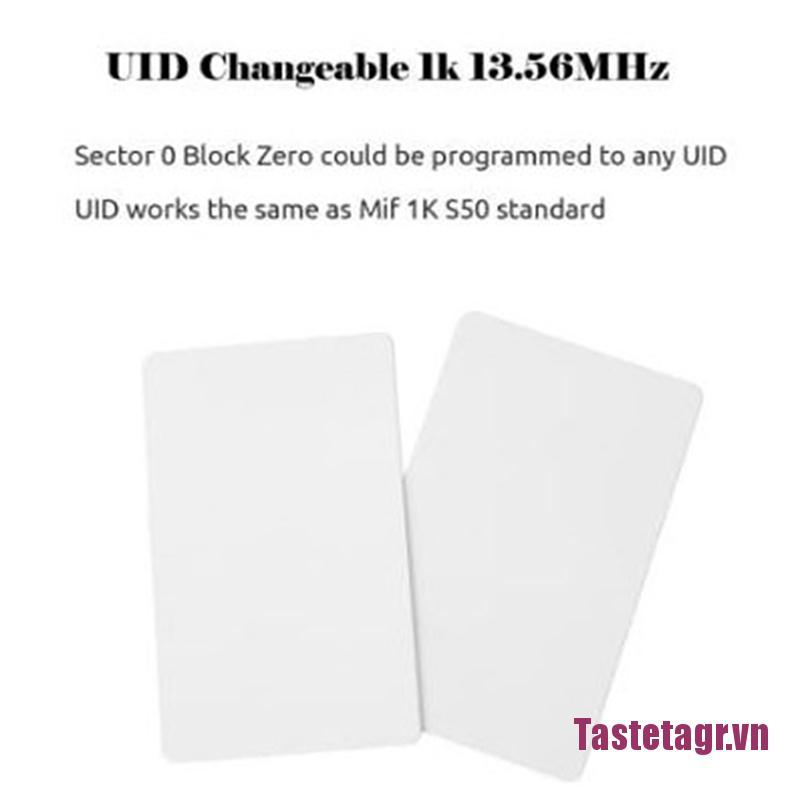 10 thẻ UID 13.56MHz có thể ghi được dùng để dán bảng chữ cái bàn phím