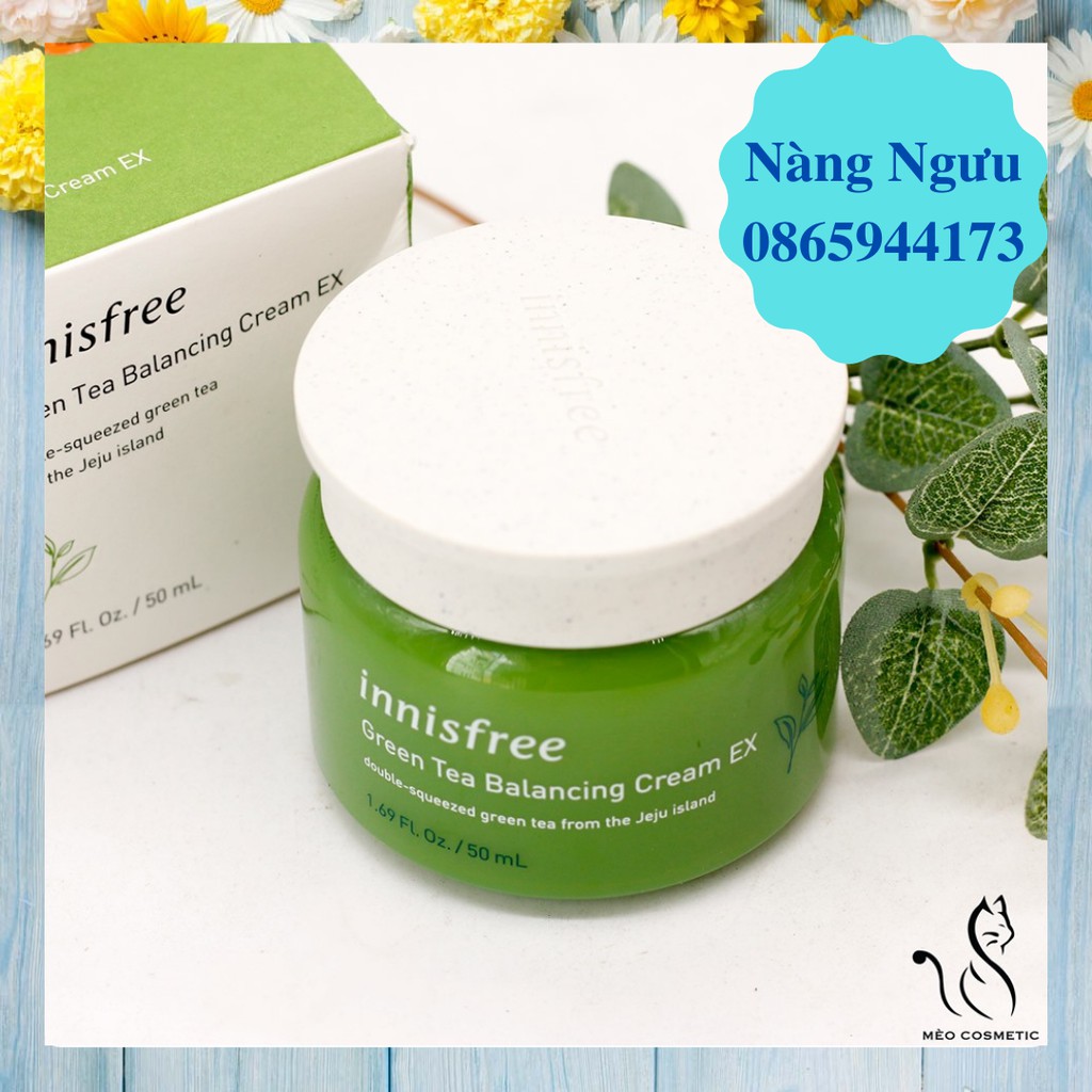 Kem Dưỡng Ẩm, Kem Dưỡng Trắng Da Innisfree Green Tea, Chống Lão Hóa và Ngăn Mụn, Hàng Chính Hãng Hàn Quốc | BigBuy360 - bigbuy360.vn