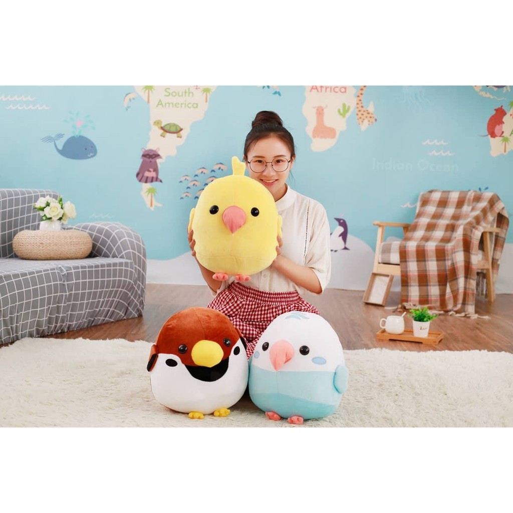 Chim sẻ bông Amuse cỡ bự cho fan Wanna One Park Woo Jin