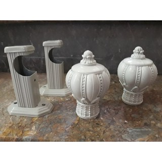 Giá đỡ thanh treo rèm và chụp đầu rèm