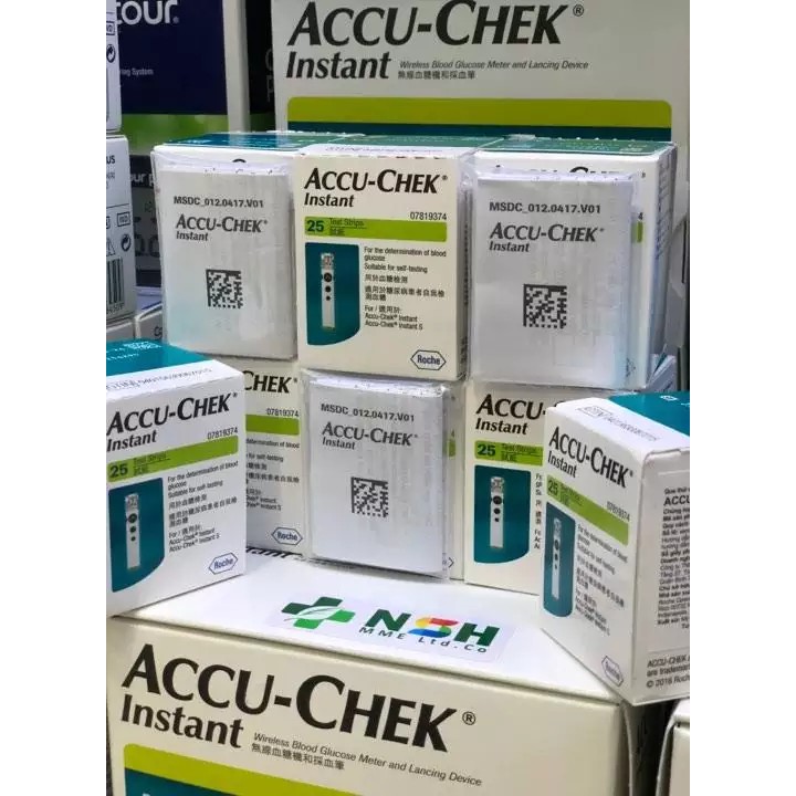 Que thử đường huyết ACCU - CHEK INSTANT hộp 50 que