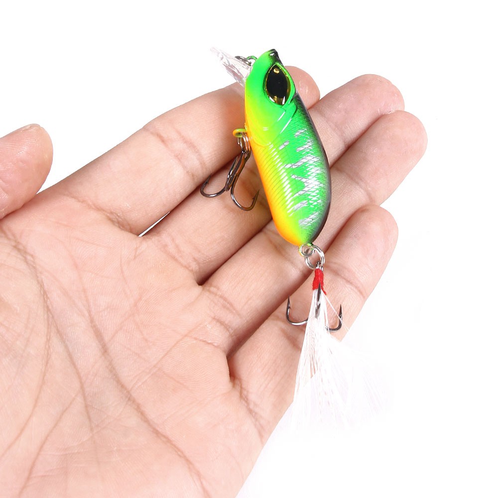 HENGJIA 1pcs Big 3d Eye Crankbait Minnow Umpan Pancing Swimbait Fishing Lure
