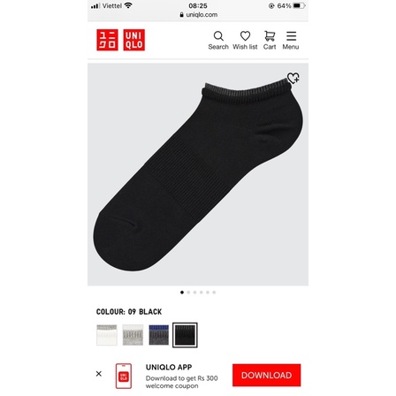 Tất Uniqlo cho nam