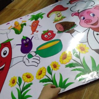 Tranh decan trang trí góc mầm non