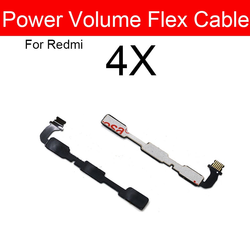 Power&Volume Button For Xiaomi Redmi 3 3s 3x 3 4 4A 4X 5 5A 6 6A 7 7A 8 8A K20 S2 Go Pro Plus Audio Control Flex Cable Ribbon