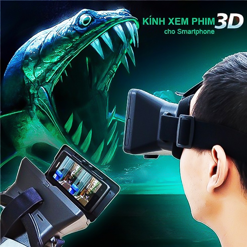 Kính thực tế ảo Vr shinecon Vinetteam G06B - Thiết bị thực tế ảo cho điện thoại Chơi Tất Cả Game Vr Và Phim 360 -4440