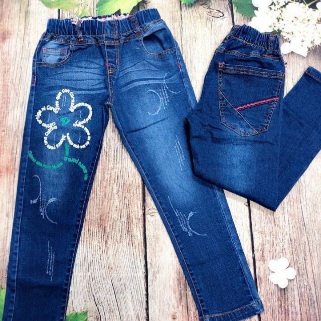 Quần jean dài bé gái