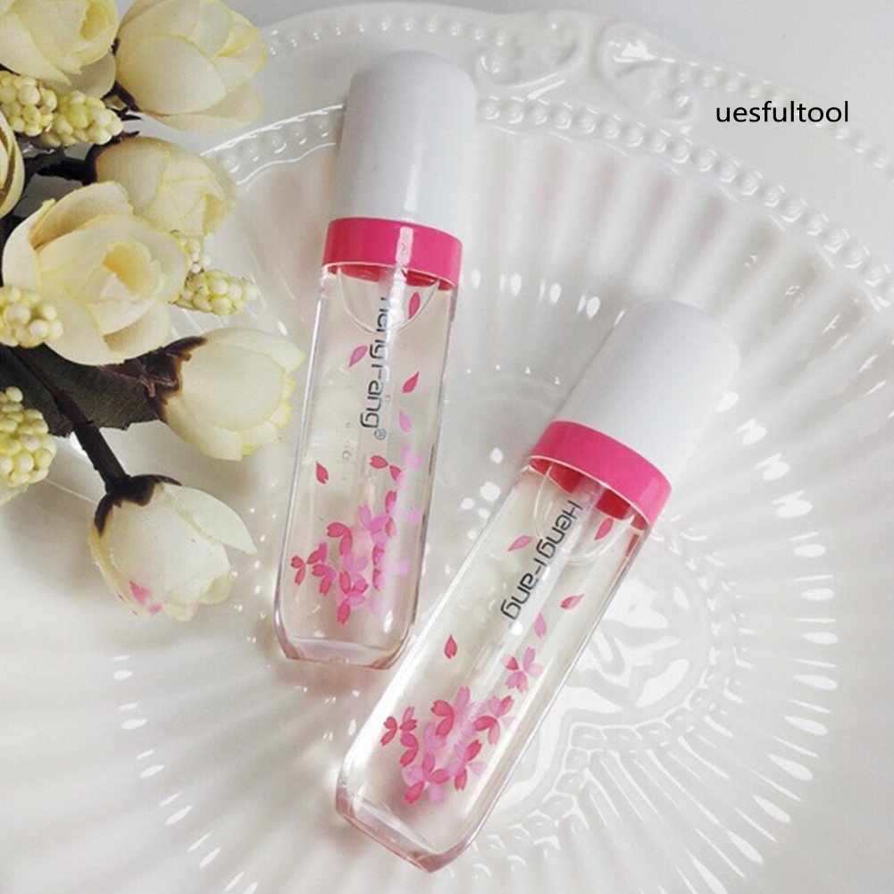 [UF]Long Lasting Color Changing Transparent Flower Jelly Lipstick Liquid Lip Gloss