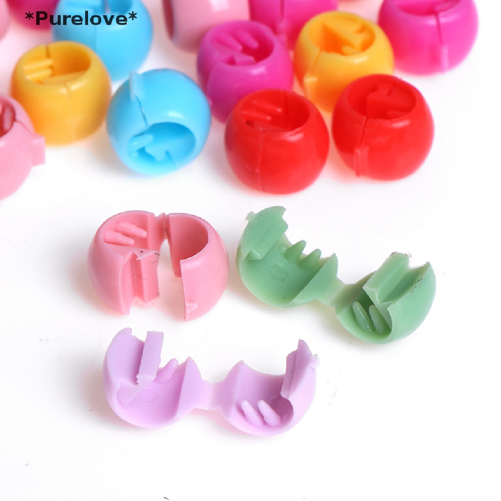 Set 100 Kẹp Tóc Đính Hạt Màu Kẹo Ngọt Xinh Xắn Cho Nữ Mới